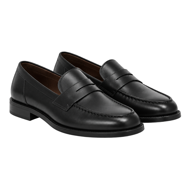 Black loafers